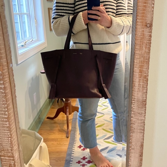 Celine Cabas Phantom Bag Small—Burgundy - Picture 3 of 10